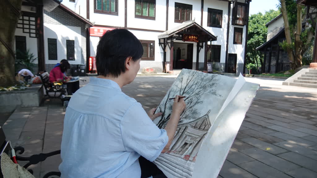 循《四渡》光影 绘赤水新篇——香港画家古蔺写生行(图9) 循《四渡》光影 绘赤水新篇——香港画家古蔺写生行(图9)
